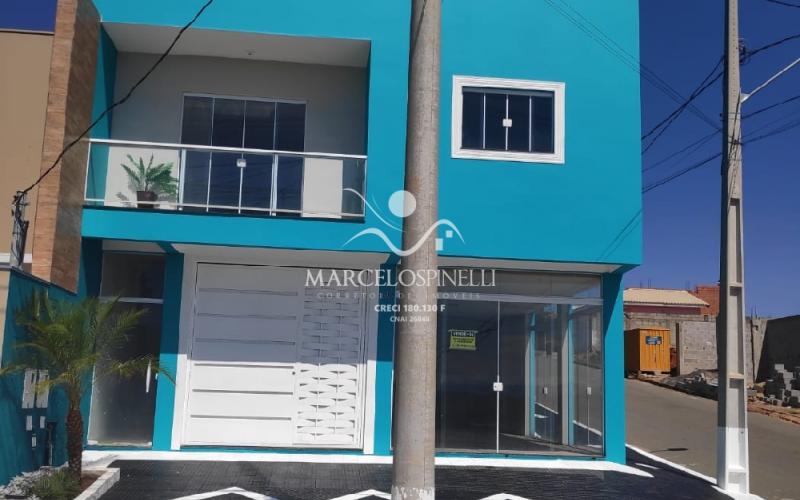 Salão Comercial e Apartamento. Monte Sião